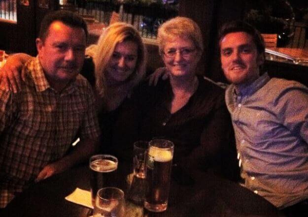 Jessica Osbourne with her family.